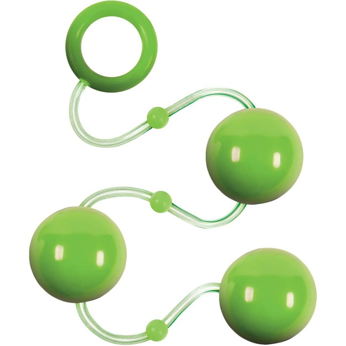 Зеленые анальные шарики Renegade Pleasure Balls - Renegade