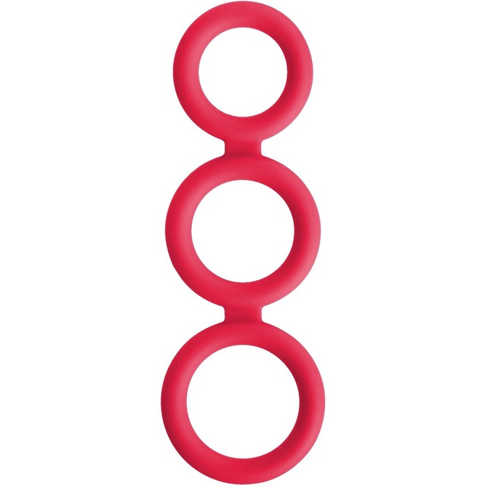 Красное тройное эрекционное кольцо Triad Cock Ring - Renegade