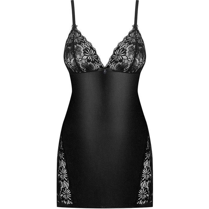 Элегантная сорочка из стрейч-атласного материала - Sexy. Фотография 3.