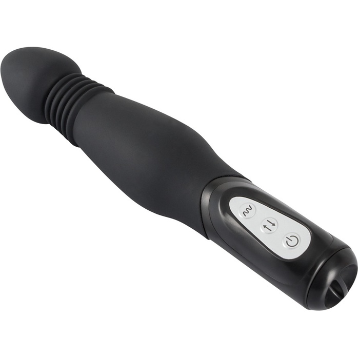 Чёрный анальный вибратор Thrusting Anal Vibe - 23,5 см - You2Toys. Фотография 3.
