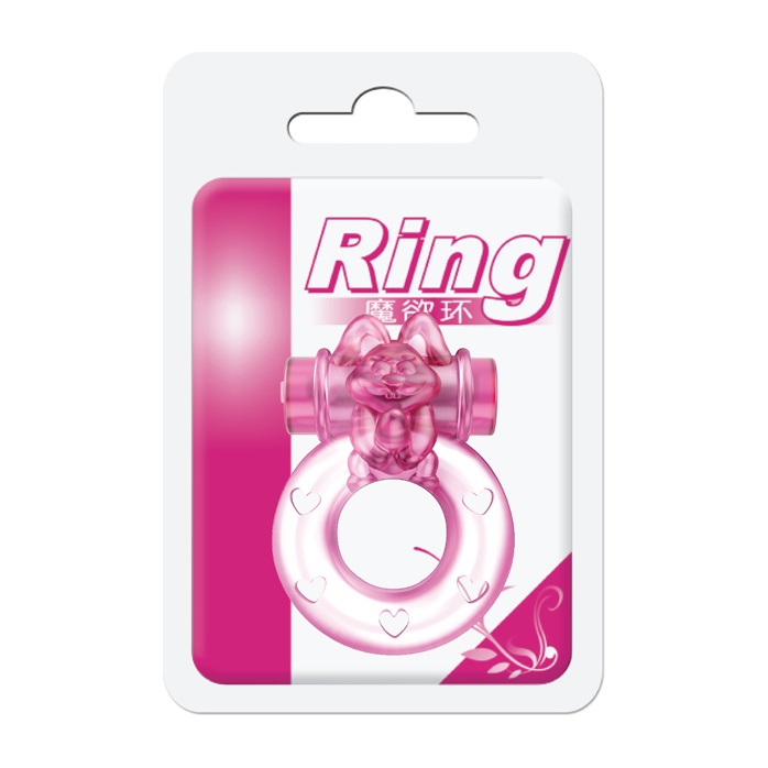 Розовое эрекционное кольцо с вибрацией Ring. Фотография 8.