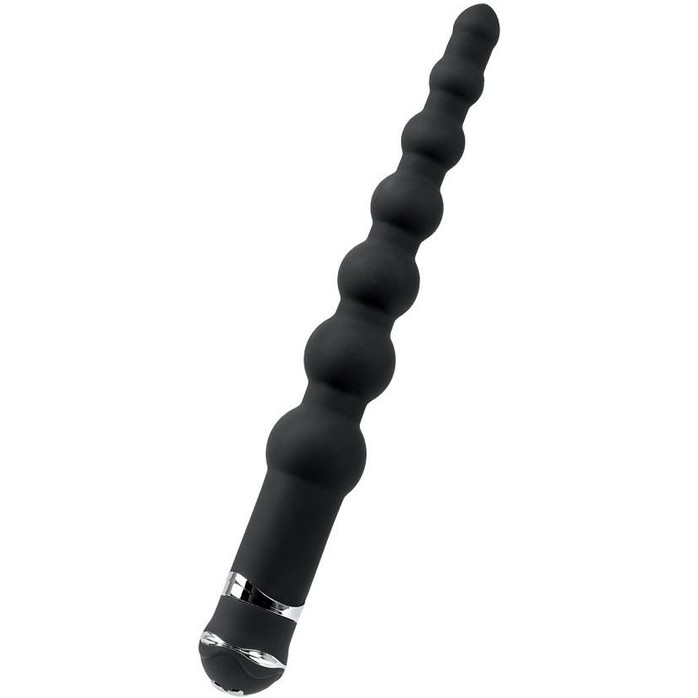 Черный анальный вибростимулятор TOYFA - 35 см - Basic