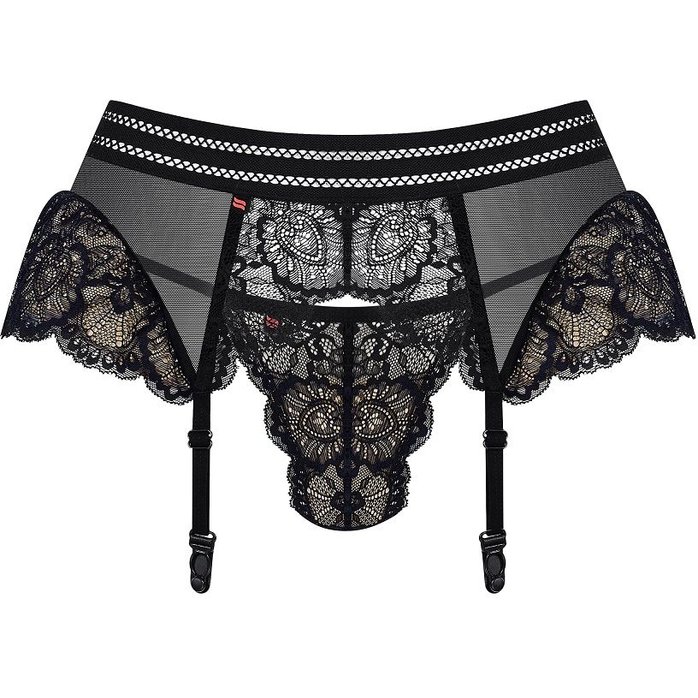 Изысканный кружевной пояс для чулок на крючках - Sexy. Фотография 3.