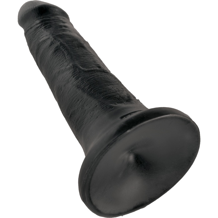 Черный анальный фаллоимитатор на присоске 5 Cock - 14 см - King Cock. Фотография 3.