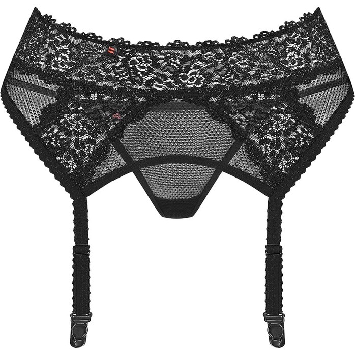 Широкий кружевной пояс с пажами и трусиками в комплекте - Sexy. Фотография 3.
