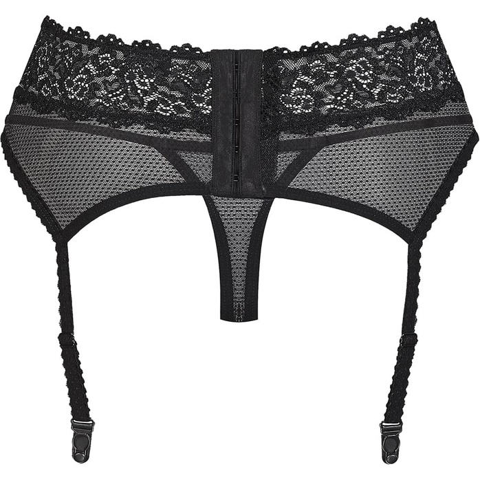 Широкий кружевной пояс с пажами и трусиками в комплекте - Sexy. Фотография 4.