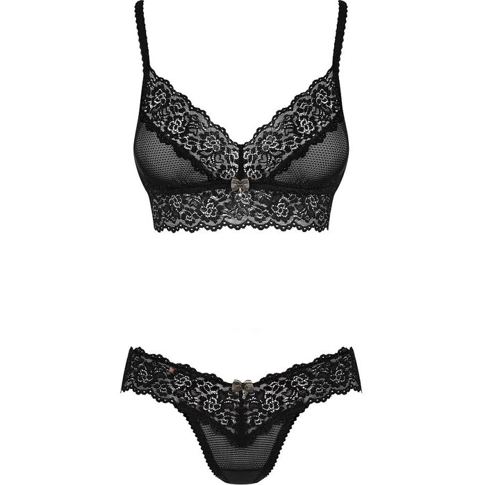 Соблазнительный ажурный комплект с цветочным узором - Sexy. Фотография 3.