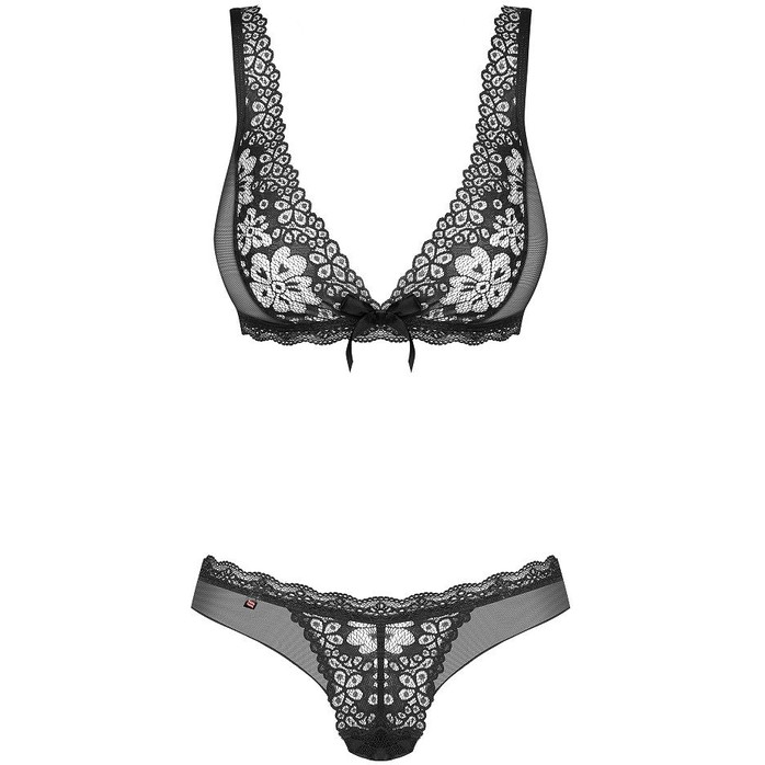 Чарующий комплект белья из цветочного кружева - Sexy. Фотография 3.