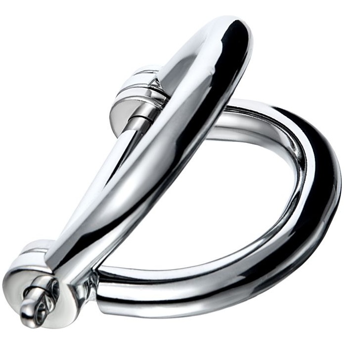 Серебристые наручники в форме восьмерки Metal - размер S - Metal. Фотография 2.