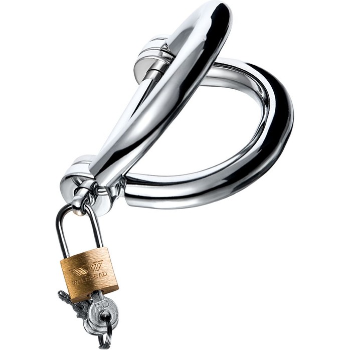 Серебристые наручники в форме восьмерки Metal - размер S - Metal. Фотография 3.