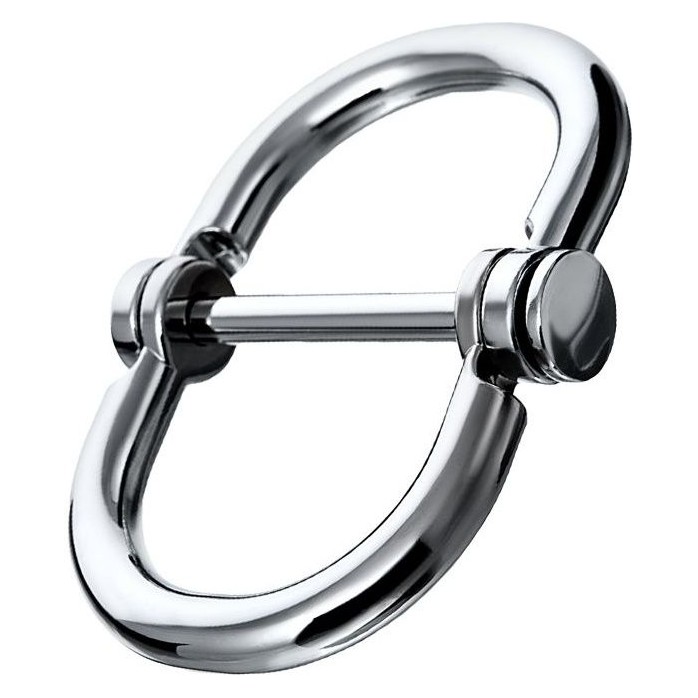 Серебристые наручники в форме восьмерки Metal - размер S - Metal