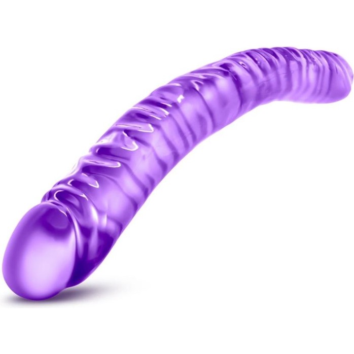 Фиолетовый двусторонний фаллоимитатор 18 inch Double Dildo - 45 см - B Yours. Фотография 3.
