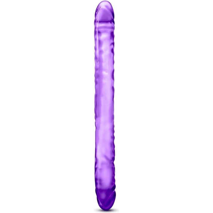 Фиолетовый двусторонний фаллоимитатор 18 inch Double Dildo - 45 см - B Yours