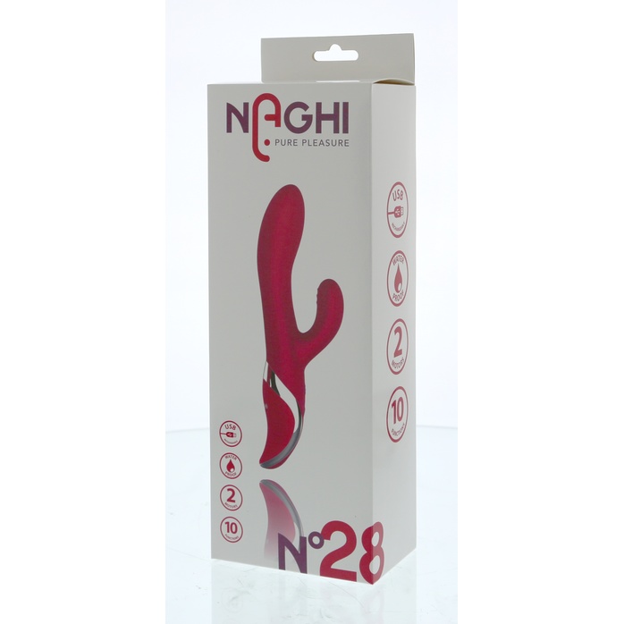 Розовый вибромассажер NAGHI NO.28 - 23 см - Naghi by Tonga. Фотография 2.