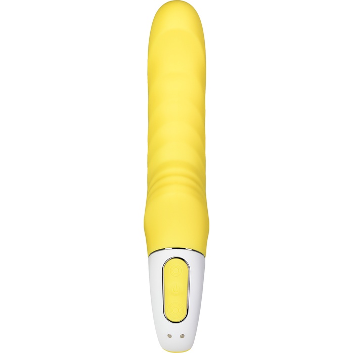 Жёлтый вибратор Satisfyer Yummy Sunshine - 22,5 см. Фотография 3.