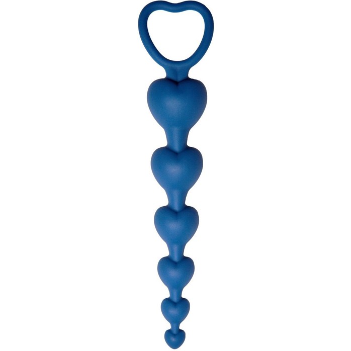 Синяя анальная цепочка Love Beam - 19 см - Core collection