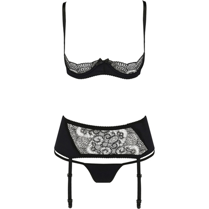 Чувственный комплект с открытой грудью Alina. Фотография 3.