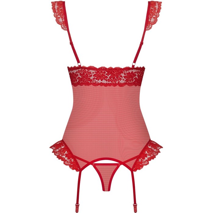 Возбуждающий корсаж с оборками на лифе - Sexy. Фотография 4.