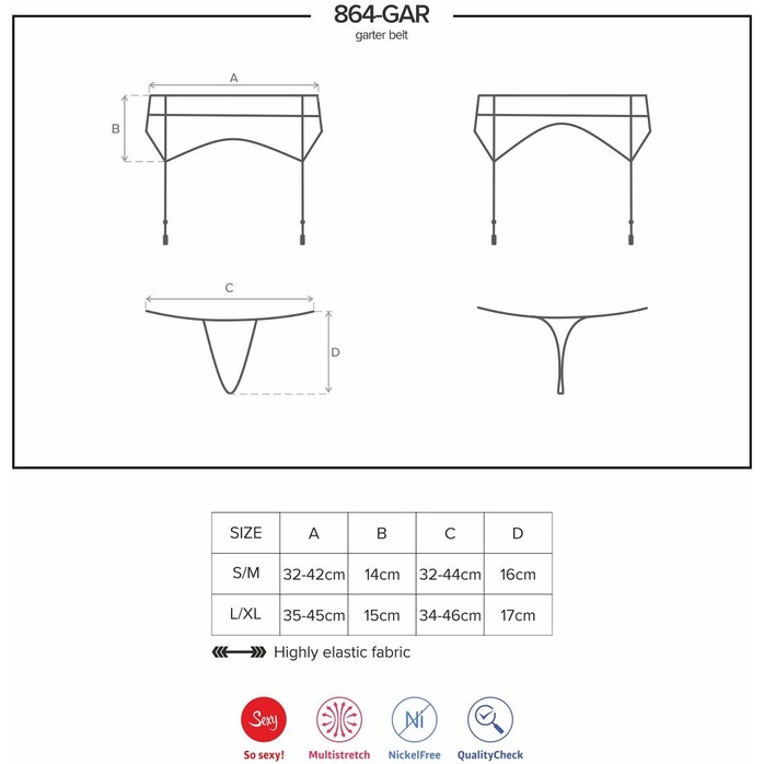 Обольстительный пояс для чулок - Sexy. Фотография 7.