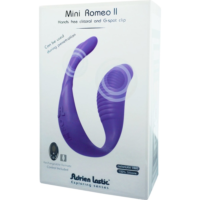 Вибростимулятор для пар Adrien Lastic Mini Romeo с пультом ДУ. Фотография 3.