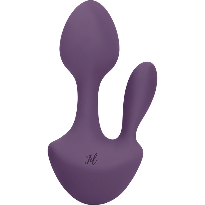 Фиолетовый анально-вагинальный вибратор Sofia - 13 см - Jil