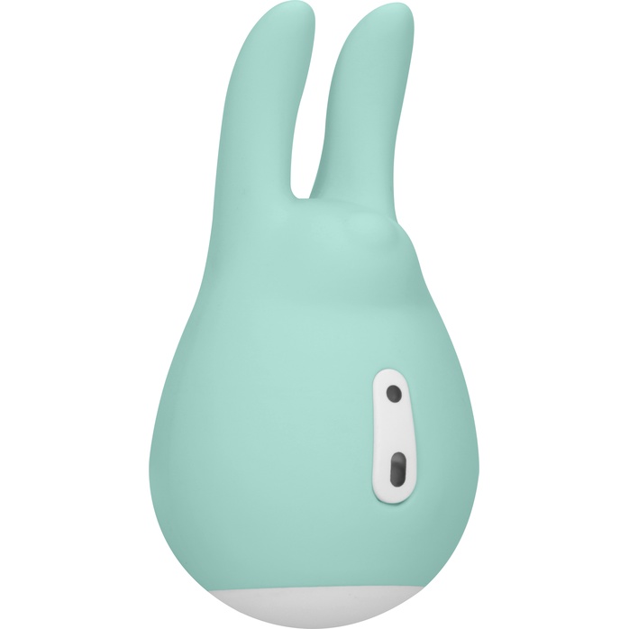 Зеленый клиторальный стимулятор Love Bunny с ушками - 9,5 см - Loveline. Фотография 2.
