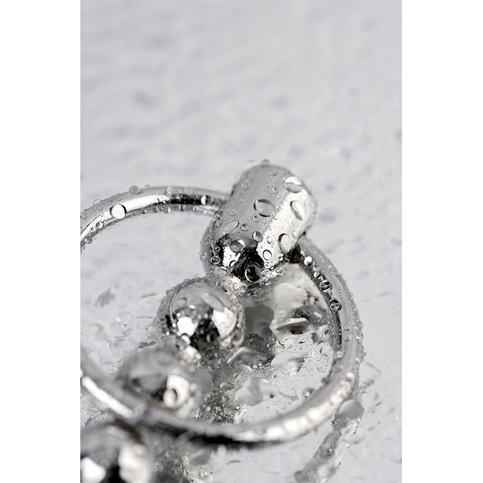 Серебристый фигурный уретральный плаг с кольцом в основании TOYFA Metal - 19 см - Metal. Фотография 8.