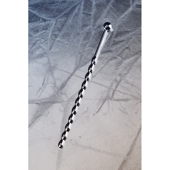 Серебристый длинный уретральный плаг-косичка TOYFA Metal - 15,7 см - Metal. Фотография 7.