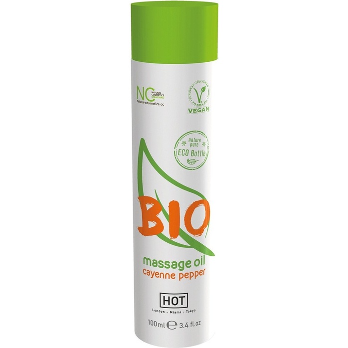 Массажное масло BIO Massage oil cayenne pepper с кайенским перцем - 100 мл - BIO