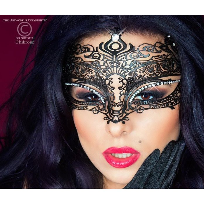 Фигурная чёрная маска Mysterious Mask