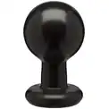 Круглая черная анальная пробка Classic Round Butt Plugs Large - 12,1 см.
