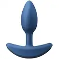 Маленькая голубая анальная вибропробка Heavyweight Plug Small - 10,3 см.