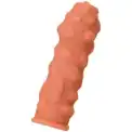 Телесная насадка на фаллос с крупными бугорками Extreme Sleeve 011 S-size - 12,7 см.