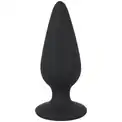 Черная анальная втулка Heavy Plug Large - 10,5 см.