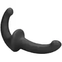 Черный безремневой страпон Silicone Strapless Strapon