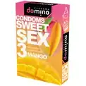 Презервативы для орального секса DOMINO Sweet Sex с ароматом манго - 3 шт.
