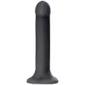Черный фаллос на присоске Silicone Bendable Dildo XL - 20 см.