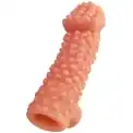 Насадка на фаллос с бугорками Cock Sleeve 004 Size L - 17,6 см.