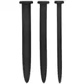 Набор из 3 гладких стимуляторов уретры Silicone Rugged Nail Plug Set