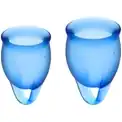 Набор синих менструальных чаш Feel confident Menstrual Cup
