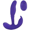 Фиолетовый стимулятор простаты Remote Control Anal Pleasure Vibrating Prostate Stimulator - 13,5 см.