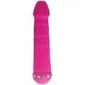 Розовый вибратор SPARKLE SUCCUBI VIBRATING DONG - 14,5 см.