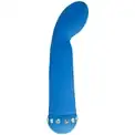 Голубой вибратор SPARKLE SUCCUBI  BLISS G VIBE - 14,2 см.