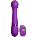 Фиолетовый вибромассажер Kegel Wand - 18,5 см.