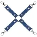 Крестообразный синий фиксатор для оков Roughend Denim Style