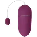 Фиолетовое гладкое виброяйцо Vibrating Egg - 8 см.