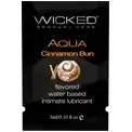 Лубрикант Wicked Aqua Cinnamon Bun с ароматом булочки с корицей - 3 мл.