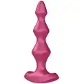 Малиновая анальная пробка с вибрацией Lolli Plug 1 - 13,5 см.