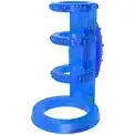 Синяя насадка-клетка с вибрацией Vibrating Cock Cage - 7,6 см.