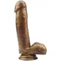 Золотистый фаллоимитатор Heywood Jablome - 17,8 см.